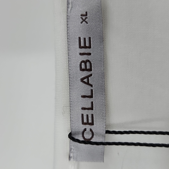 Nwt Cellabie white leopard sleeve fringe top - Picture 4 of 6